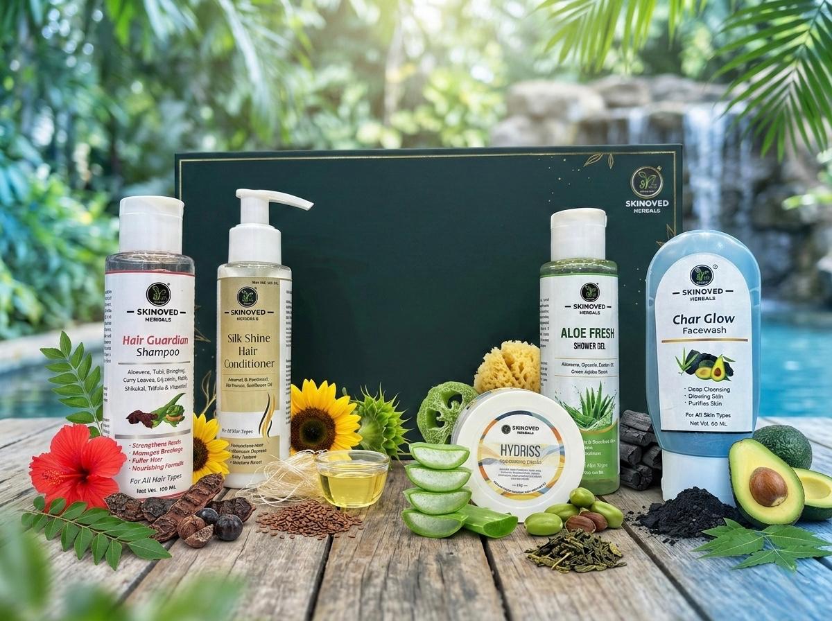 Premium Complete Care Gift Box – Complete Skin & Hair Care Combo for Daily Nourishment & Glow