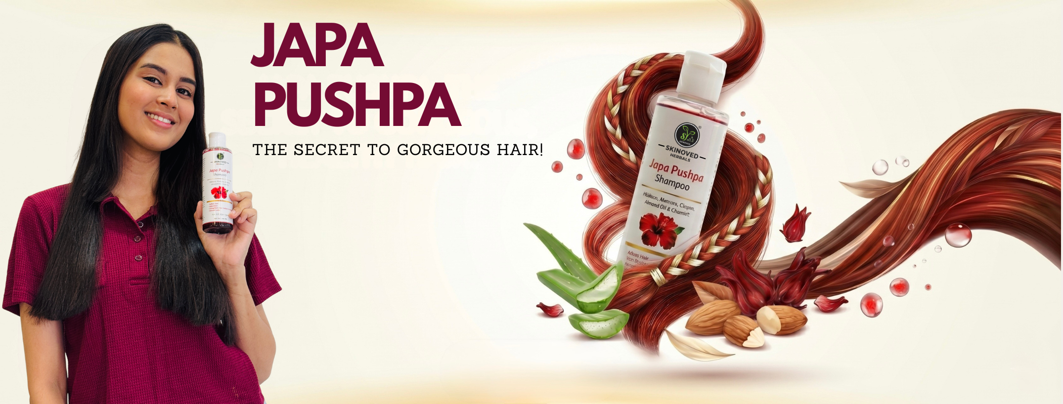 JAPA PUSHPA HIBISCUS SHAMPOO BANNER