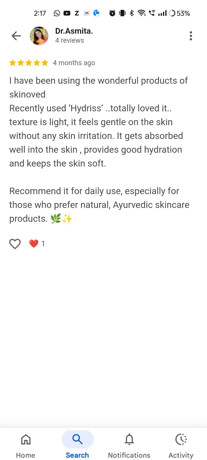 Customer Review